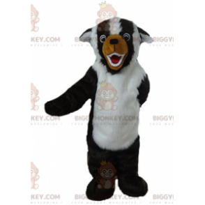 Ganz behaarter schwarz-weiß-brauner Hund BIGGYMONKEY™