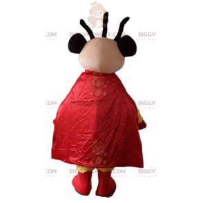 Costume da supereroe afroamericano BIGGYMONKEY™ vestito di giallo e rosso - Mascotte del supereroe - BiggyMonkey.com