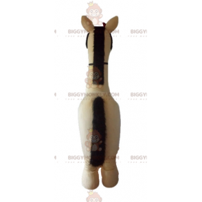 Highly Realistic Tan & Brown Large Horse BIGGYMONKEY™ Mascot