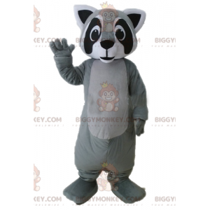 Realistisch zwart-wit grijze wasbeer BIGGYMONKEY™