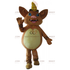 Traje de mascote Little Monster Gnome Brown Creature