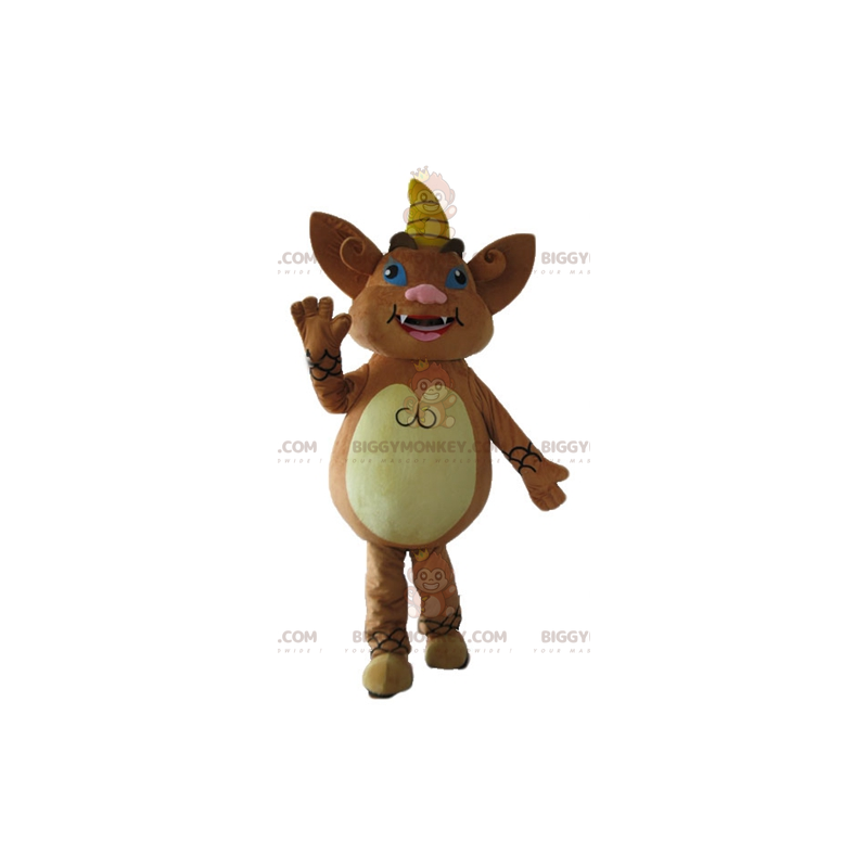 Little Monster Gnome Brown Creature BIGGYMONKEY™ mascottekostuum - Monster mascottes - BIGGYMONKEY_03173 - BiggyMonkey.com