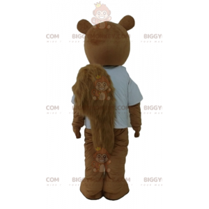 BIGGYMONKEY™ Mascottekostuum van lachende bruine eekhoorn met