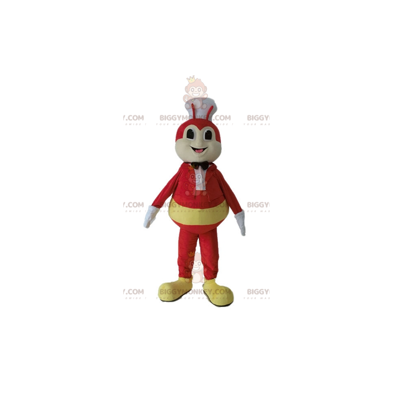 Costume de mascotte BIGGYMONKEY™ de mouche d'insecte jaune et Costume de mascotte BIGGYMONKEY™ de mouche d'insecte jaune et