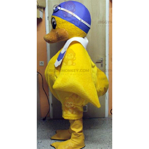 Gelbes Küken BIGGYMONKEY™ Maskottchenkostüm mit Badekappe -