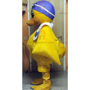 Gelbes Küken BIGGYMONKEY™ Maskottchenkostüm mit Badekappe -