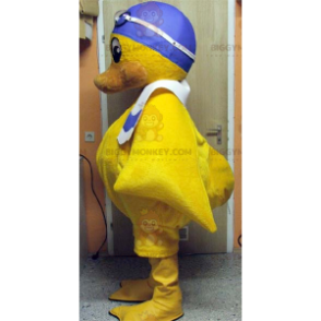 Kostým maskota žlutého kuřátka BIGGYMONKEY™ s koupací čepicí –