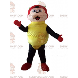 Červená Černá Žlutá Puntíkovaný kostým maskota Ladybug