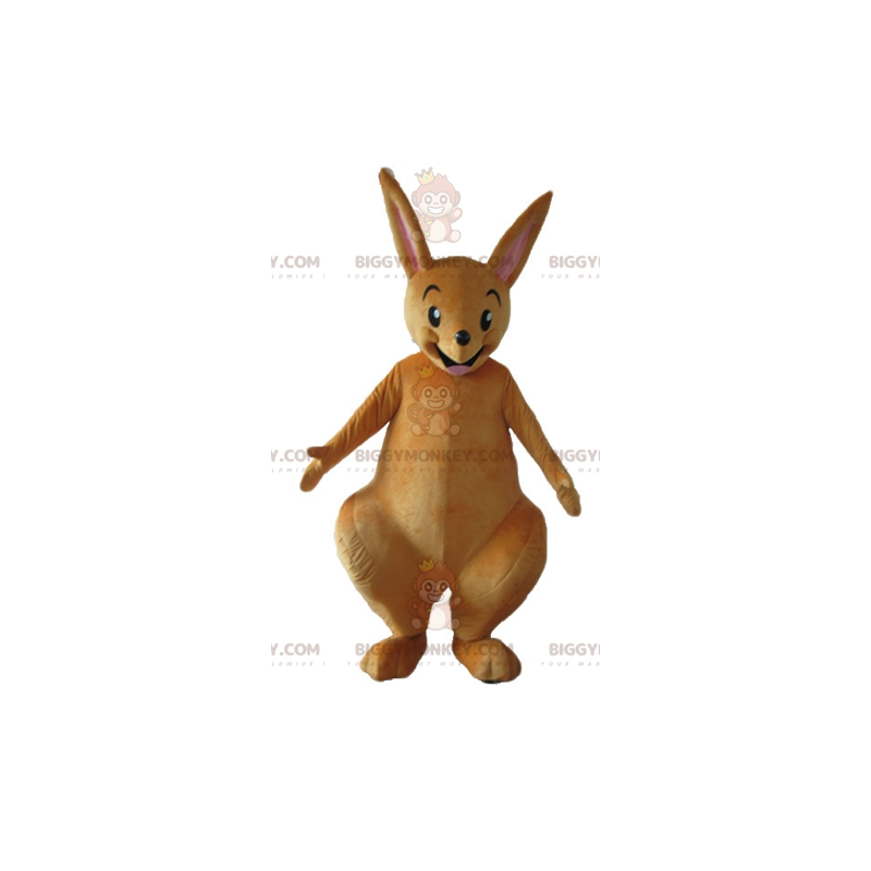 Costume mascotte BIGGYMONKEY™ canguro marrone molto divertente Costume mascotte BIGGYMONKEY™ canguro marrone molto divertente