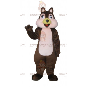 Costume de mascotte BIGGYMONKEY™ d'écureuil marron et rose de