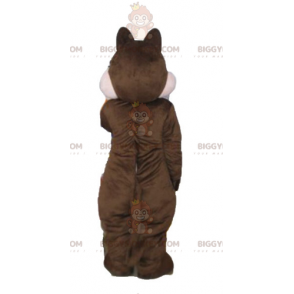 Tic tai Tac Brown ja Pink Squirrel BIGGYMONKEY™ maskottiasu - Kuuluisia hahmoja maskotteja - BIGGYMONKEY_03181 - BiggyMonkey.com