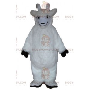 BIGGYMONKEY™ All Hairy White Kid Goat Mascot Costume -