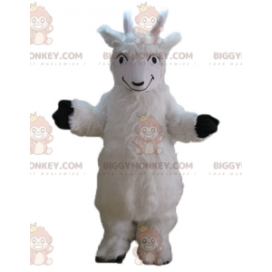Kostým maskota bílé kozy BIGGYMONKEY™ All Hairy Cabri - Hospodářská zvířata - BIGGYMONKEY_03186 - BiggyMonkey.com