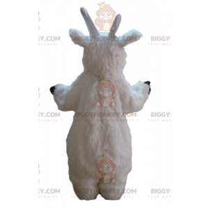 BIGGYMONKEY™ Disfraz de mascota Cabra Cabra Peluda Blanca Cabra