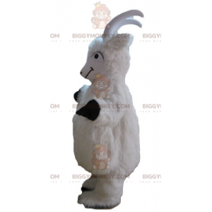 BIGGYMONKEY™ All Hairy Cabri White Goat Goat Mascot Costume -