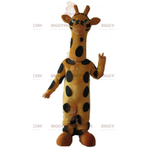 Big Very Cute Yellow and Black Giraffe BIGGYMONKEY™ Mascot