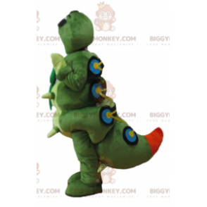 Στολή μασκότ BIGGYMONKEY™ Big Giant Green Orange Yellow Blue Caterpillar - Μασκότ εντόμων - BIGGYMONKEY_03189 - BiggyMonkey.com