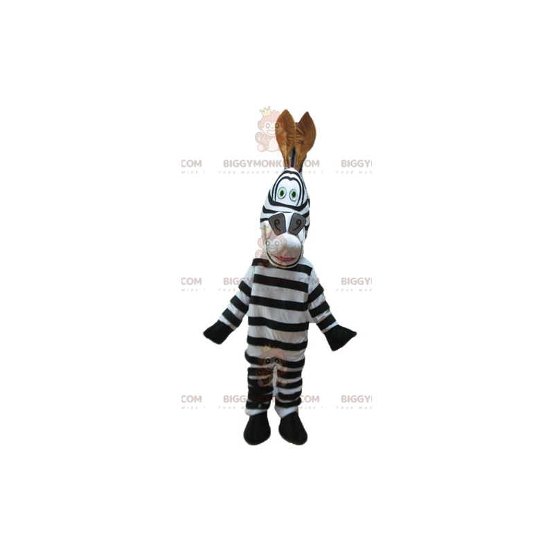 BIGGYMONKEY™ mascottekostuum van de beroemde zebra Marty uit de