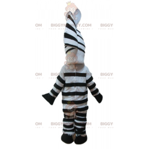 BIGGYMONKEY™ mascottekostuum van de beroemde zebra Marty uit de