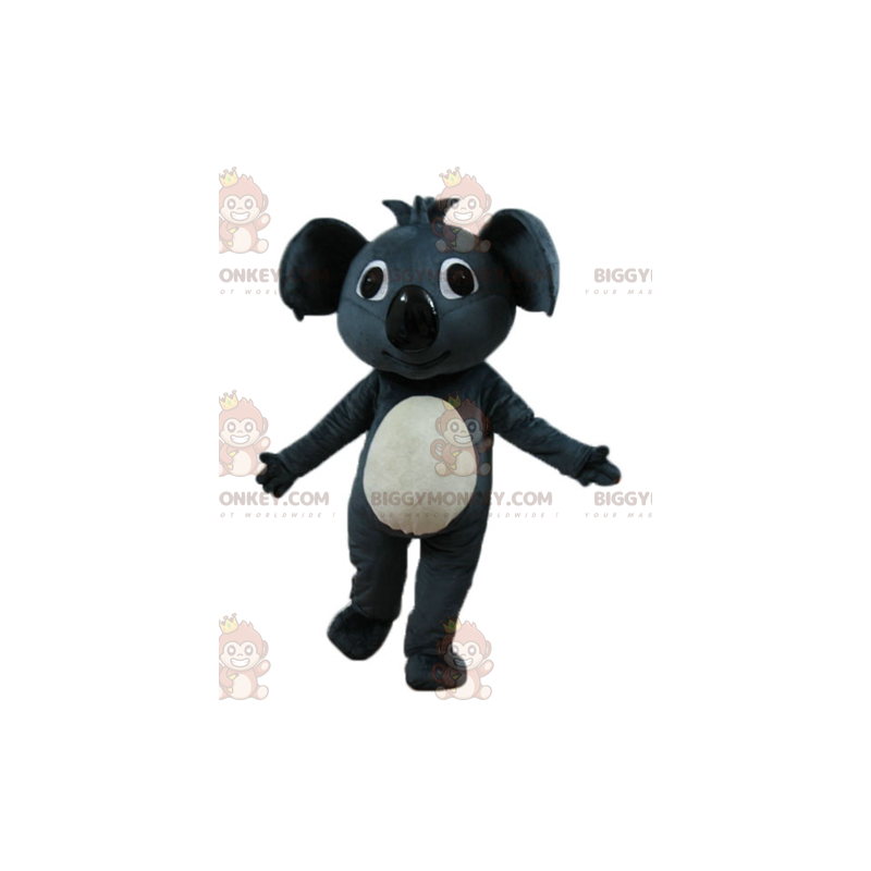 Fantasia de mascote gigante gigante de coala cinza e branco Fantasia de mascote gigante gigante de coala cinza e branco
