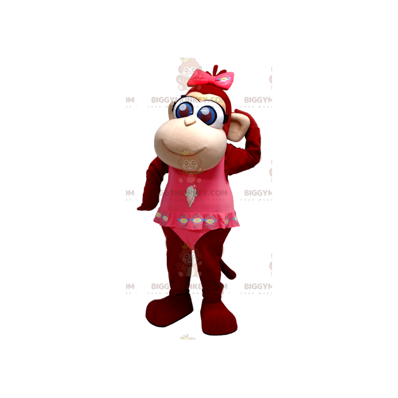 Sød Blue Eyed Brown Monkey BIGGYMONKEY™ maskotkostume - Abermasker - BIGGYMONKEY_0385 - BiggyMonkey.com