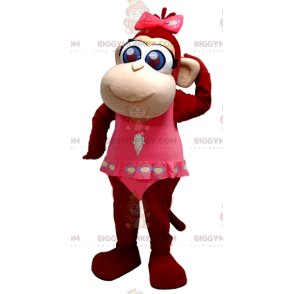 Sød Blue Eyed Brown Monkey BIGGYMONKEY™ maskotkostume - Abermasker - BIGGYMONKEY_0385 - BiggyMonkey.com