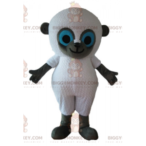 BIGGYMONKEY™ Blauäugiges weißes und graues