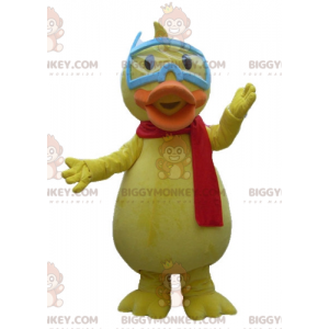 Costume de mascotte BIGGYMONKEY™ de canard de poussin jaune