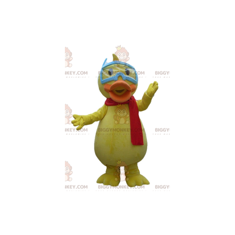 BIGGYMONKEY™ Disfraz de mascota pato pollito amarillo gigante BIGGYMONKEY™ Disfraz de mascota pato pollito amarillo gigante