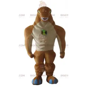 Στολή μασκότ BIGGYMONKEY™ Monster Monster Orange and Tan