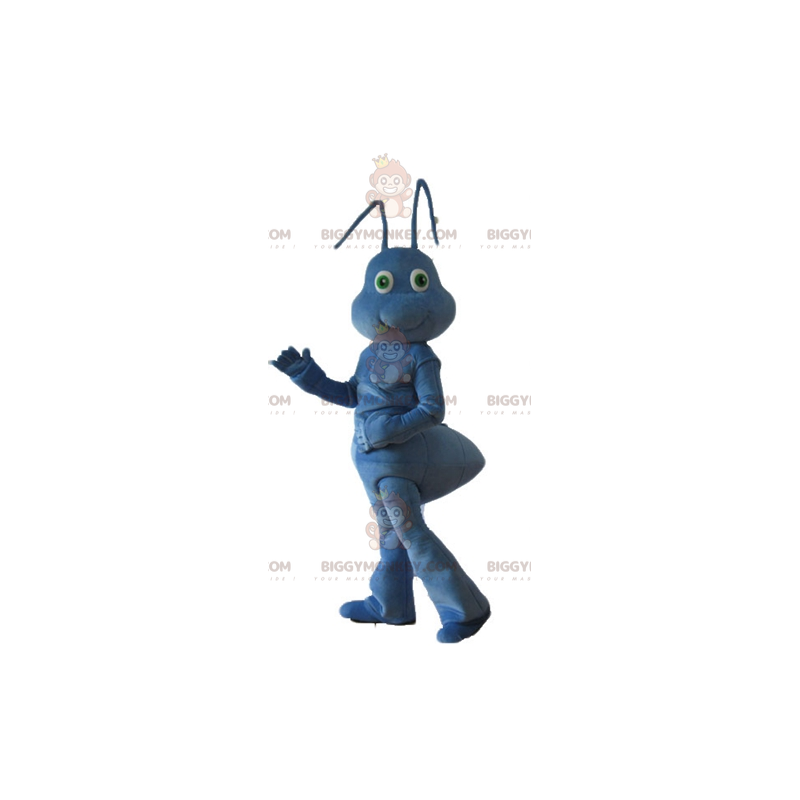 Disfraz de mascota BIGGYMONKEY™ de hormiga azul muy linda y Disfraz de mascota BIGGYMONKEY™ de hormiga azul muy linda y