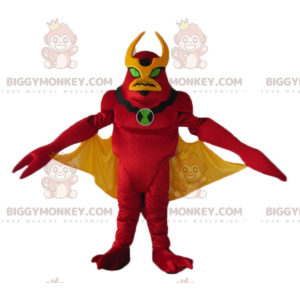 Alien Toy Red and Yellow Robot BIGGYMONKEY™ Maskottchenkostüm -