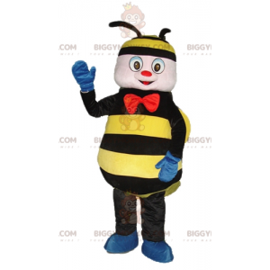 Costume de mascotte BIGGYMONKEY™ d'abeille de guêpe noire et
