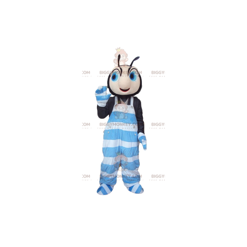 BIGGYMONKEY™ Maskottchen-Kostüm mit schwarzen und rosafarbenen