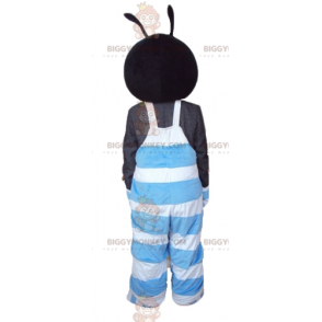 Disfraz de mascota BIGGYMONKEY™ de insecto negro y rosa con