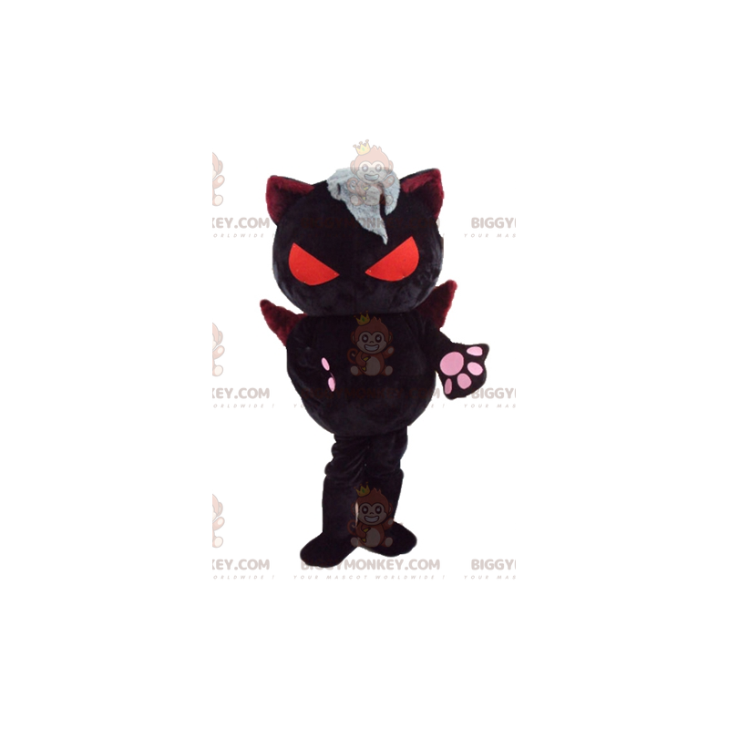 Disfraz de mascota BIGGYMONKEY™ Gato malvado con alas y ojos