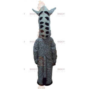 Roztomilý hnědobílý kostým maskota zebry Tabby BIGGYMONKEY™ - Džungle zvířata - BIGGYMONKEY_03221 - BiggyMonkey.com