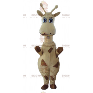 Costume mascotte BIGGYMONKEY™ giraffa gigante gialla e marrone