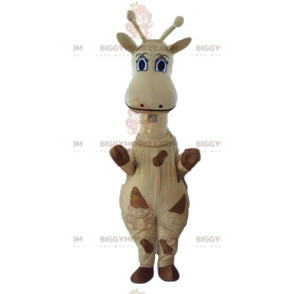 Gigantische gele en bruine giraf BIGGYMONKEY™ mascottekostuum -