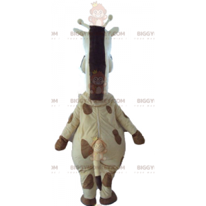 Gigantische gele en bruine giraf BIGGYMONKEY™ mascottekostuum -