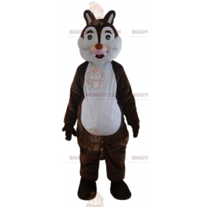 Tic or Tac Brown and White Squirrel BIGGYMONKEY™ Mascot Costume