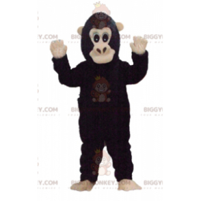 Bruin en bruin aap BIGGYMONKEY™ mascottekostuum -