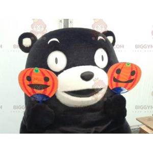 Costume de mascotte BIGGYMONKEY™ d'ours noir et blanc -