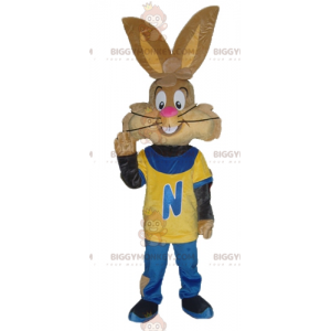 Costume de mascotte BIGGYMONKEY™ de Quicky lapin marron de
