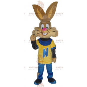 Nesquik Famous Brown Bunny Quicky BIGGYMONKEY™ Mascot Costume –