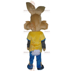 Costume de mascotte BIGGYMONKEY™ de Quicky lapin marron de