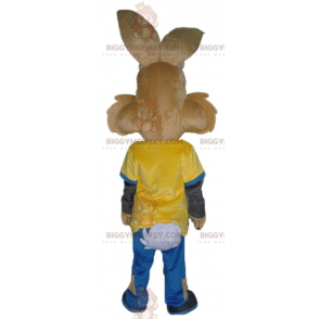 Nesquik Berühmtes braunes Häschen Quicky BIGGYMONKEY™ Maskottchenkostüm - Maskottchen berühmte Leute - BiggyMonkey.com