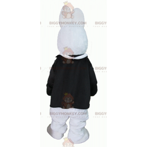 Kostým maskota bílého králíka BIGGYMONKEY™ ve velmi elegantním