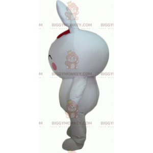 BIGGYMONKEY™ Costume da mascotte grande coniglio bianco gigante