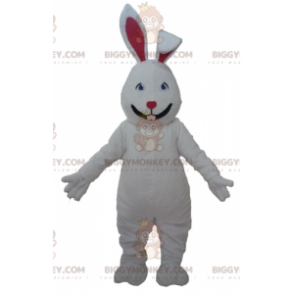 Cute and Flirty Big White and Red Rabbit BIGGYMONKEY™ Mascot